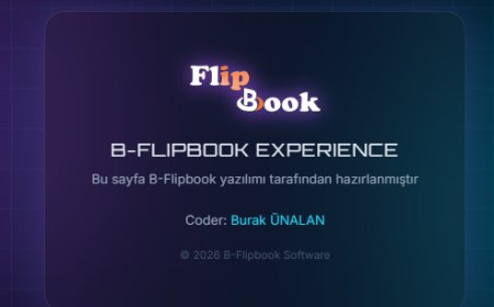 B-FlipBook (E-Dergi Sistemimiz)
