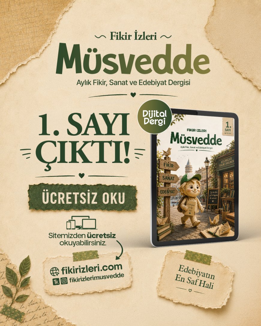 Fikir İzleri Müsvedde Dergisi 1.Sayı Çıktı!